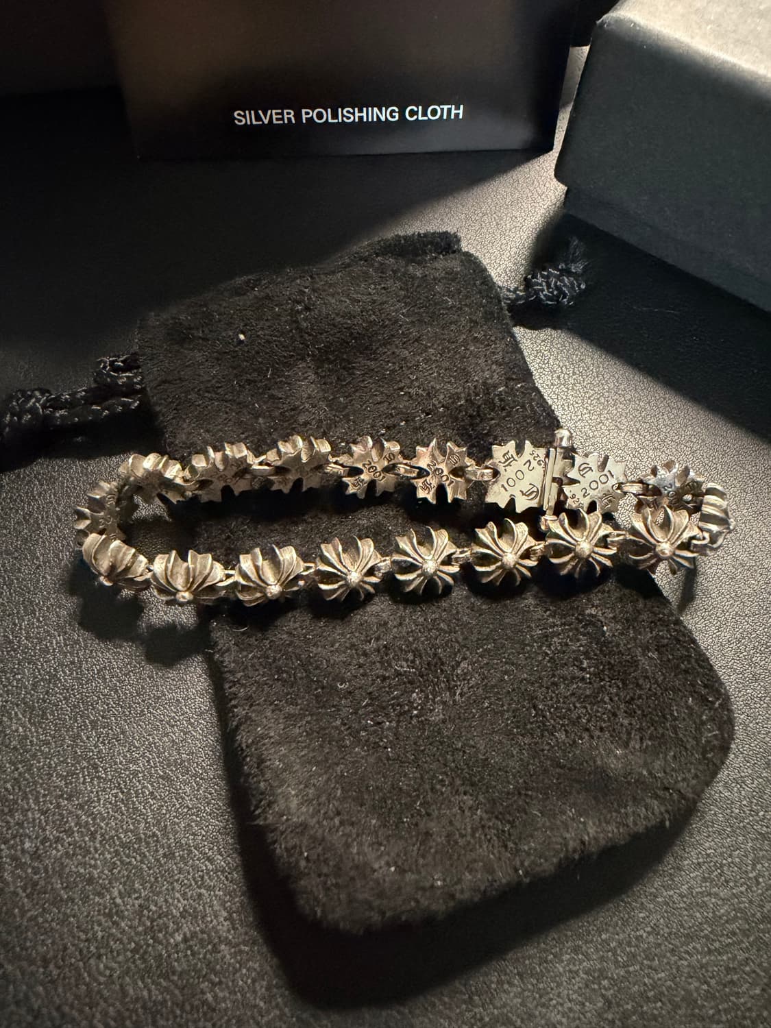 크롬하츠 타이니 플러스 링크 팔찌 판매합니다. 상품이미지2