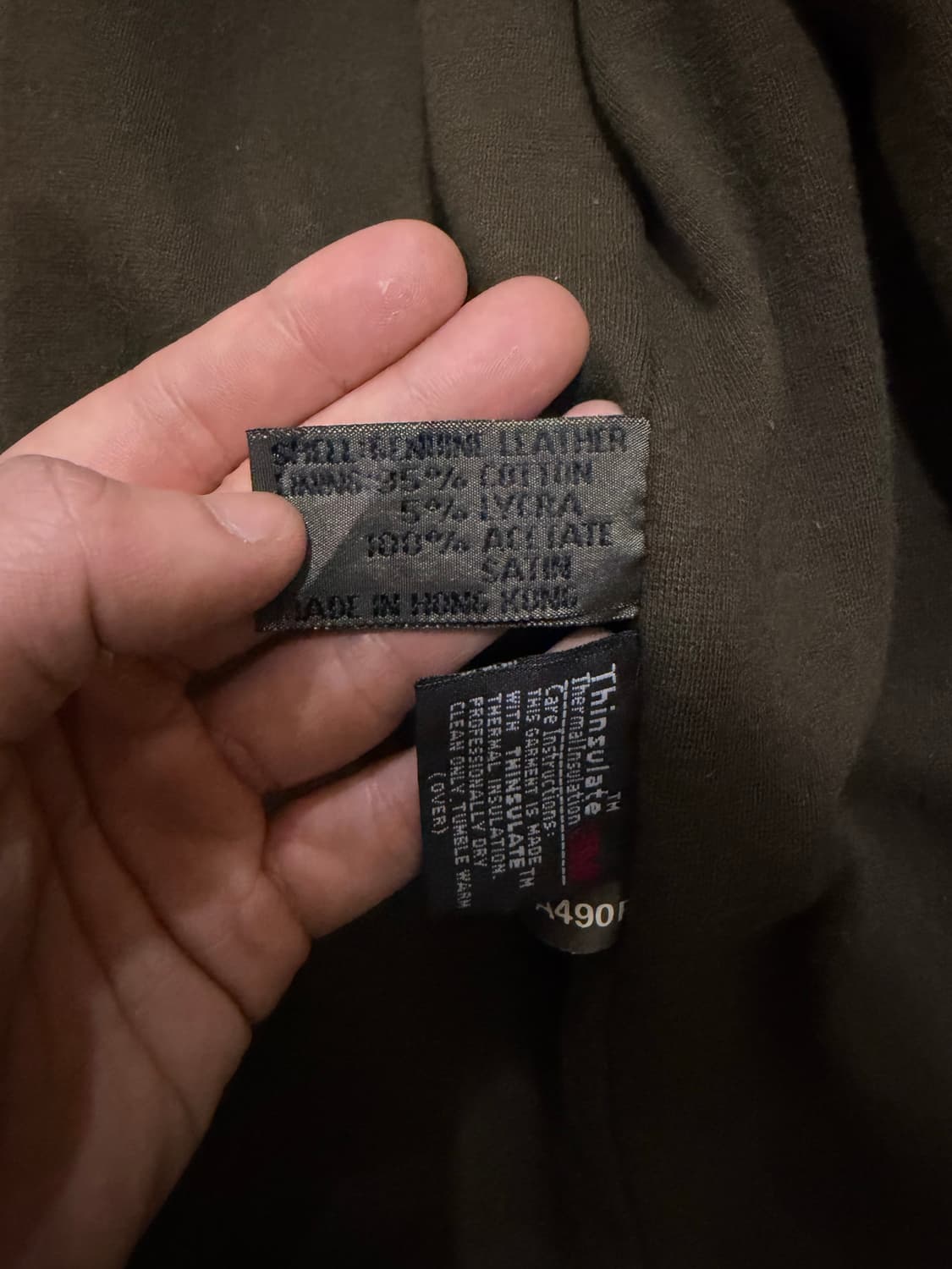 (100-105) 빈티지 카우하이드 벨티드 코트 상품이미지7