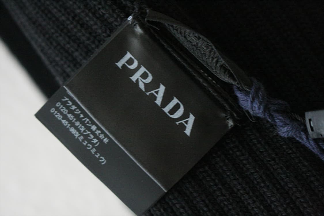 PRADA 프라다 울 니트 머플러 새제품 상품이미지3