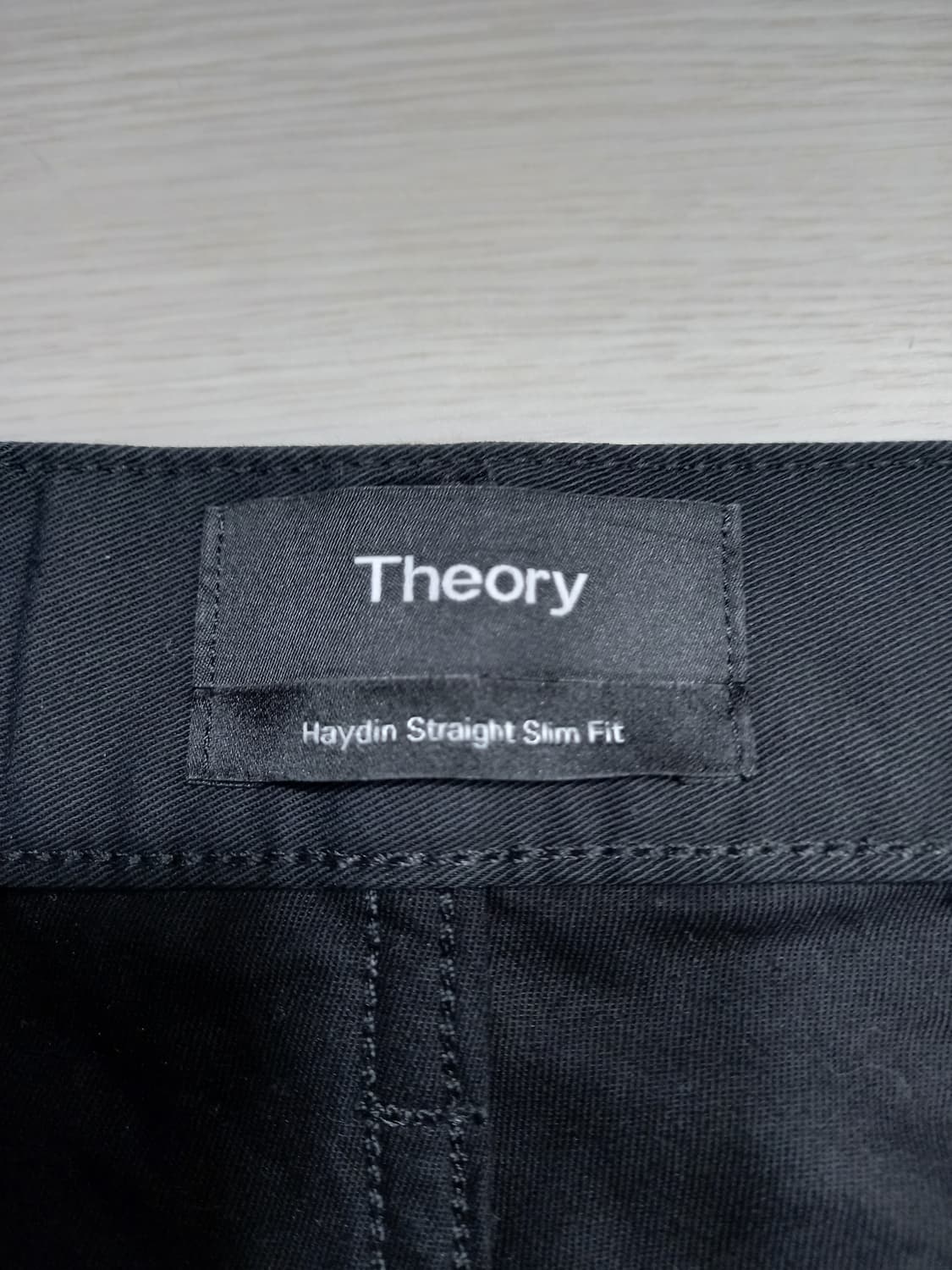 34 Theory 봄여름용 스판 슬림일자 치노 블랙 34-554 상품이미지7