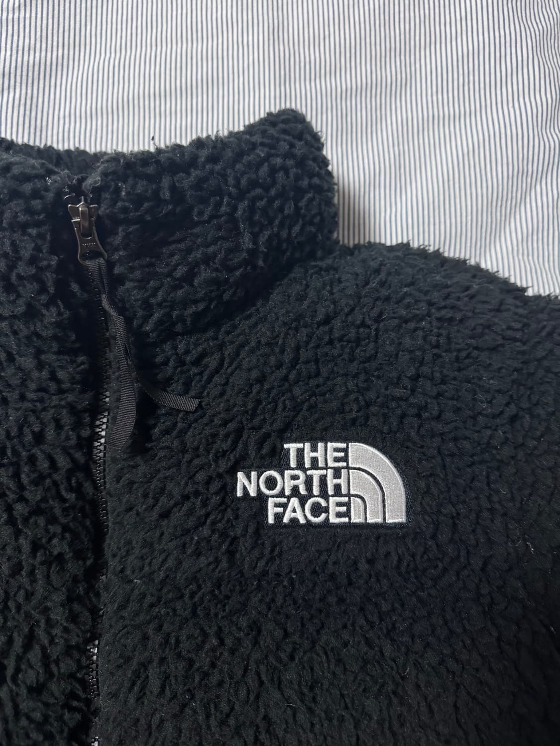 W 노스페이스 쉐르파 뽀글이 눕시 자켓 블랙 상품이미지6