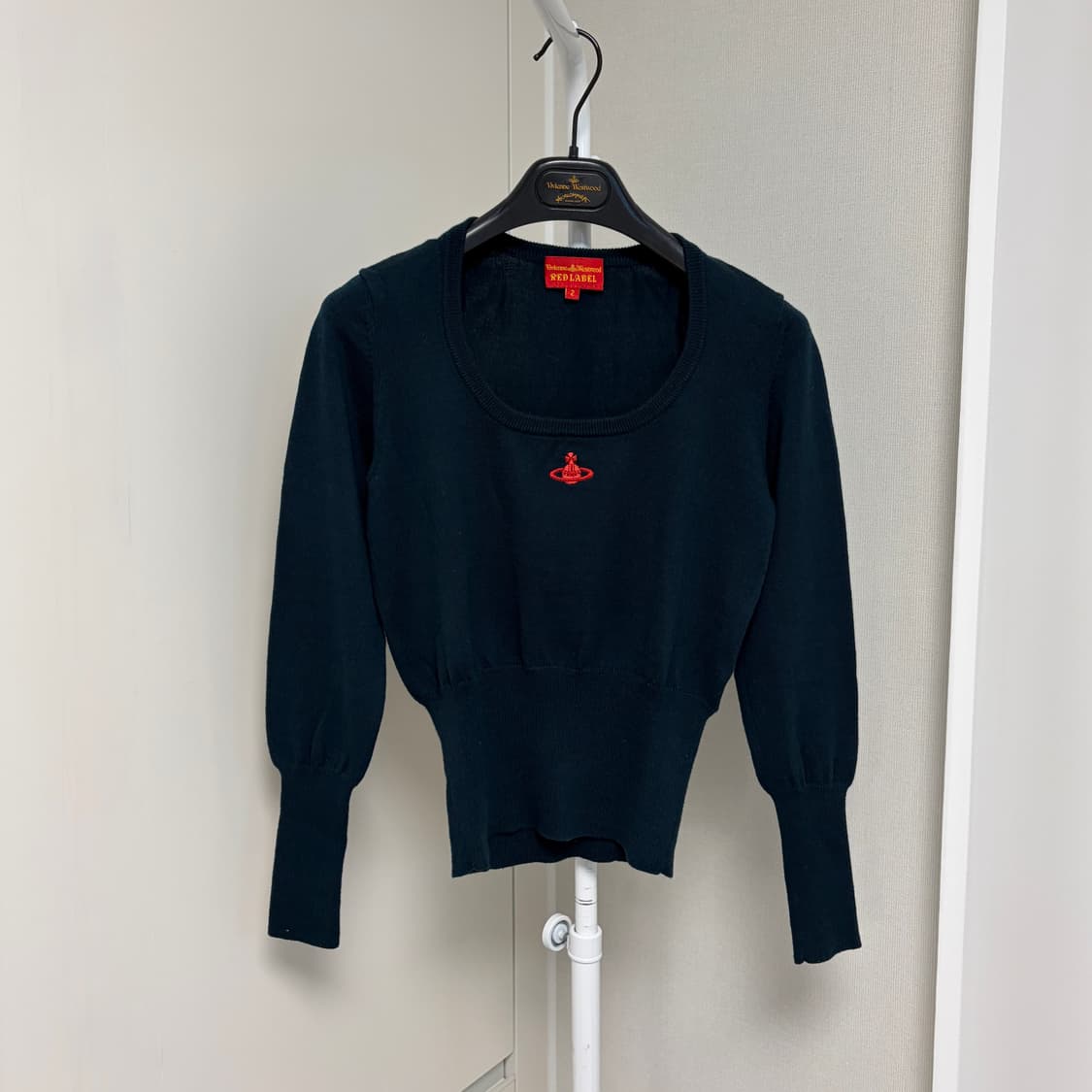 비비안웨스트우드 유넥 울 니트 딥그린 상품이미지1