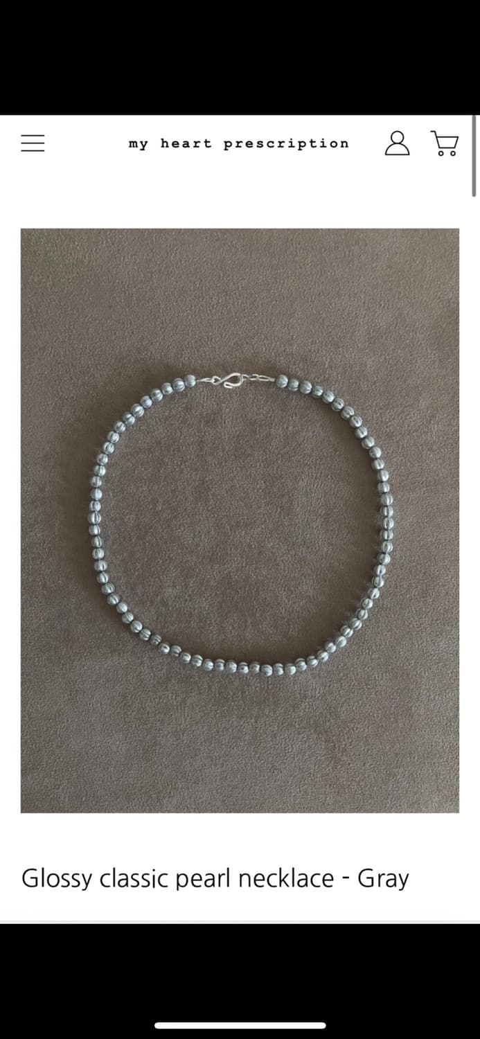 my heart prescription - pearl necklace 상품이미지1