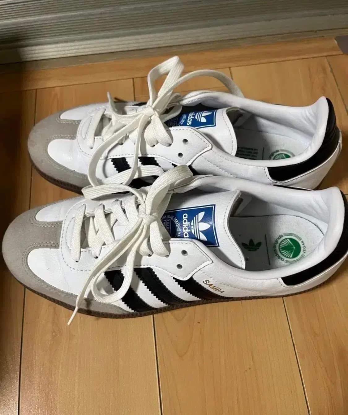 아디다스 삼바 비건화이트 블랙 상품이미지3