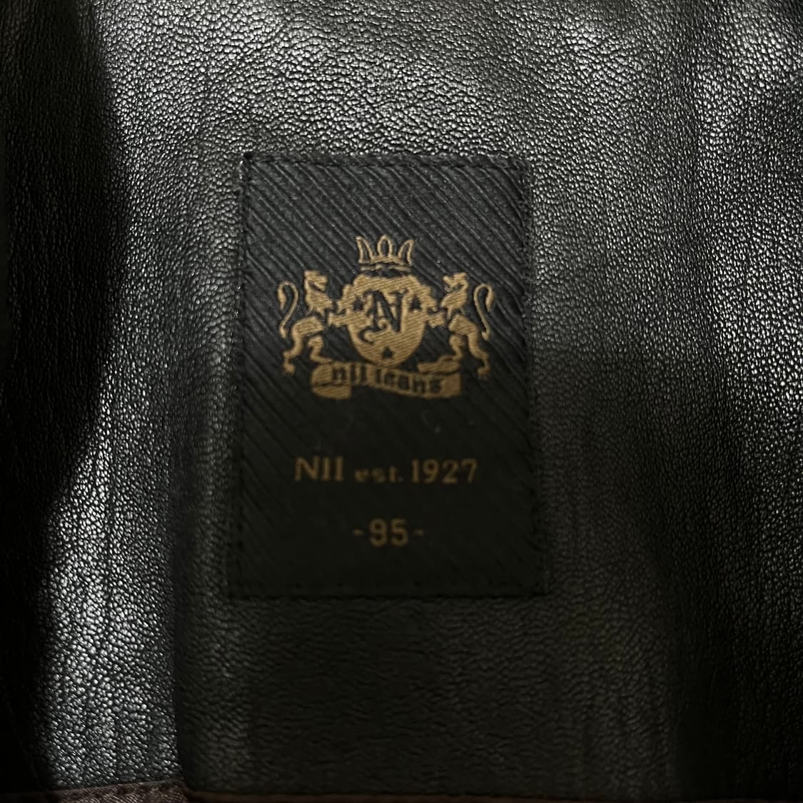 NII 남성 천연 양가죽 싱글 라이더 가죽자켓 M(95) 상품이미지3