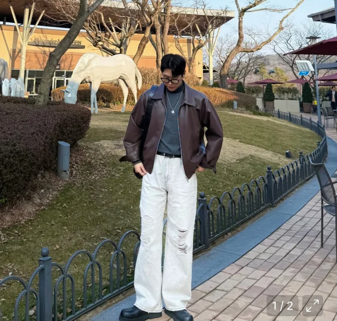 도프제이슨 레더 자켓 상품이미지4