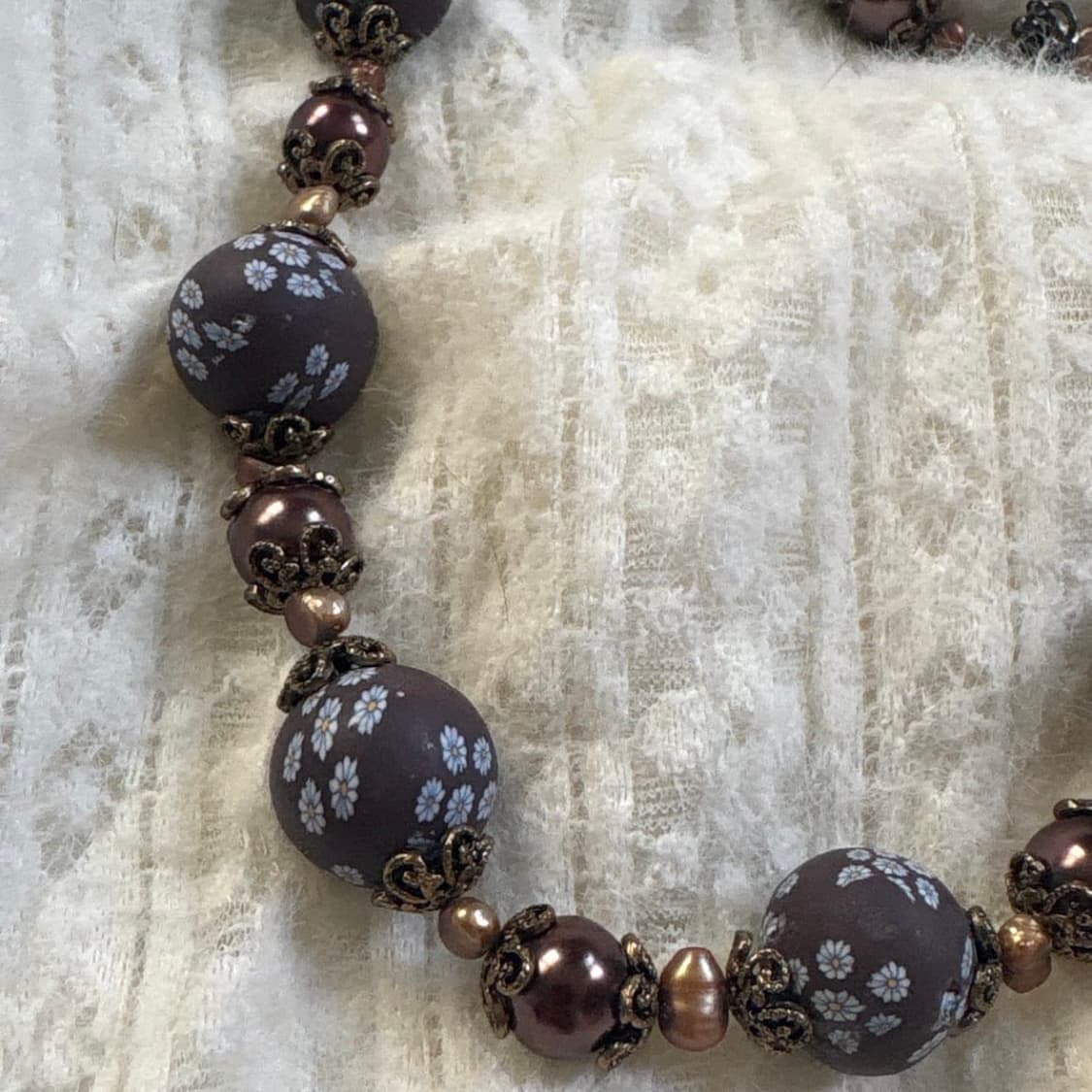 Handmade 페어리 앤틱 라벤더 오리엔탈 necklace 상품이미지3