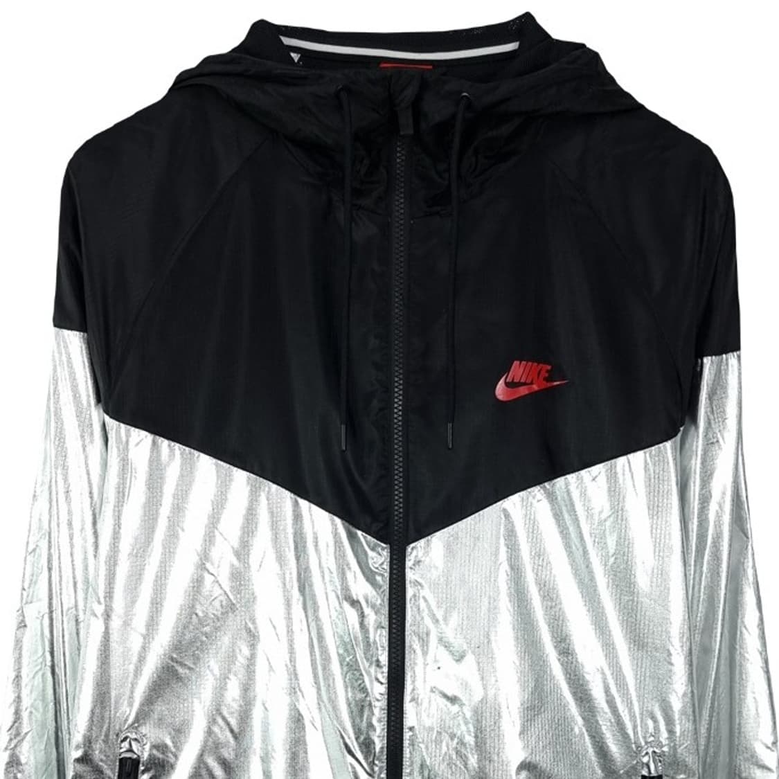 나이키 메탈릭 크롬 실버 윈드러너 후드 바람막이 자켓 M16578 상품이미지4
