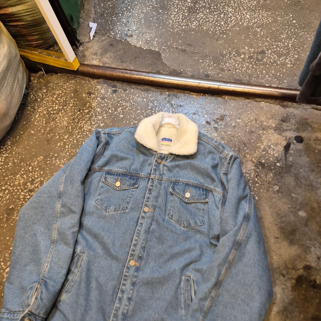 M~L(착샷잇음) 팔왕통 양털 데님코트  상품이미지8