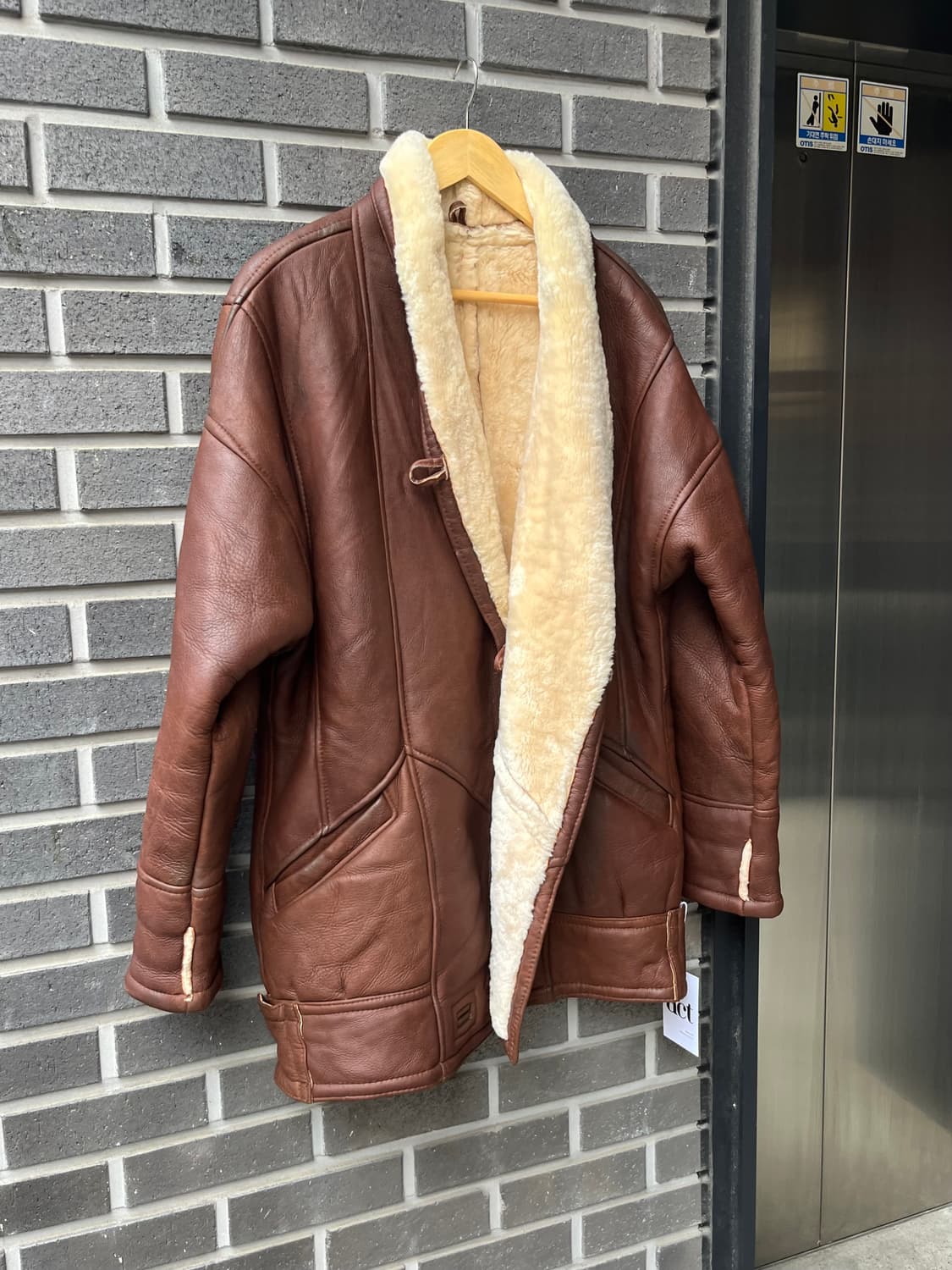 90s lambskin 양가죽 시어링 자켓  상품이미지5