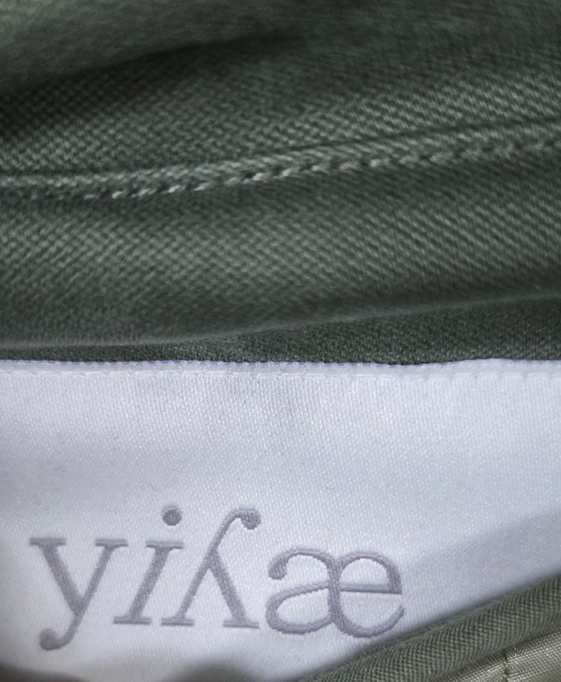 새상품)YIYAE 몰스킨 롱 코트 카키 M 상품이미지3