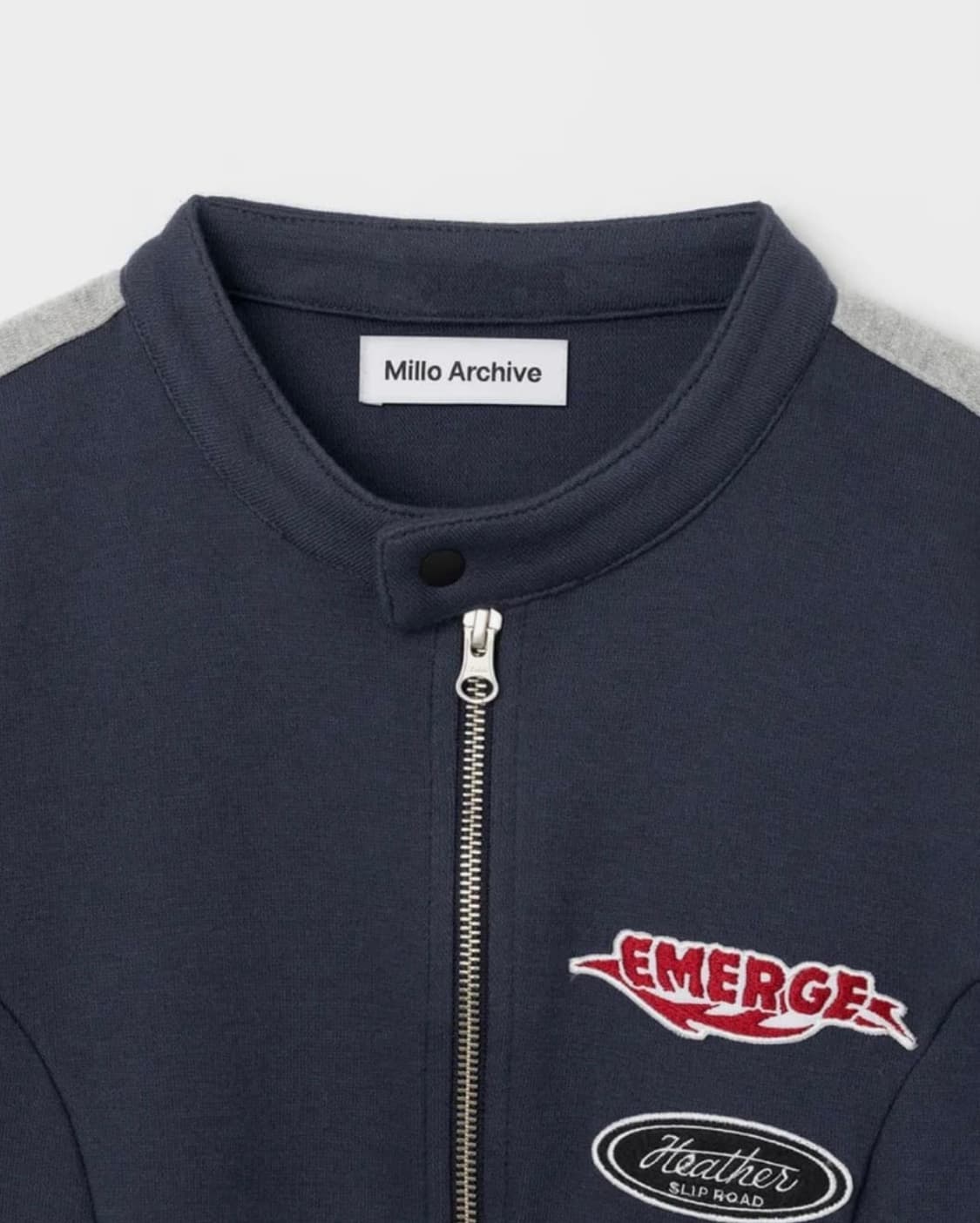 (미착용 새상품) 밀로우먼 트랙 져지 레이서 자켓 (딥블 루) 상품이미지3