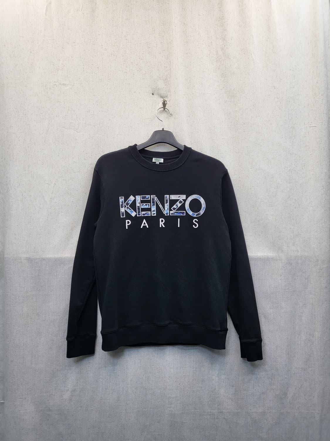 KENZO 겐조 블랙 로고 맨투맨 상품이미지1