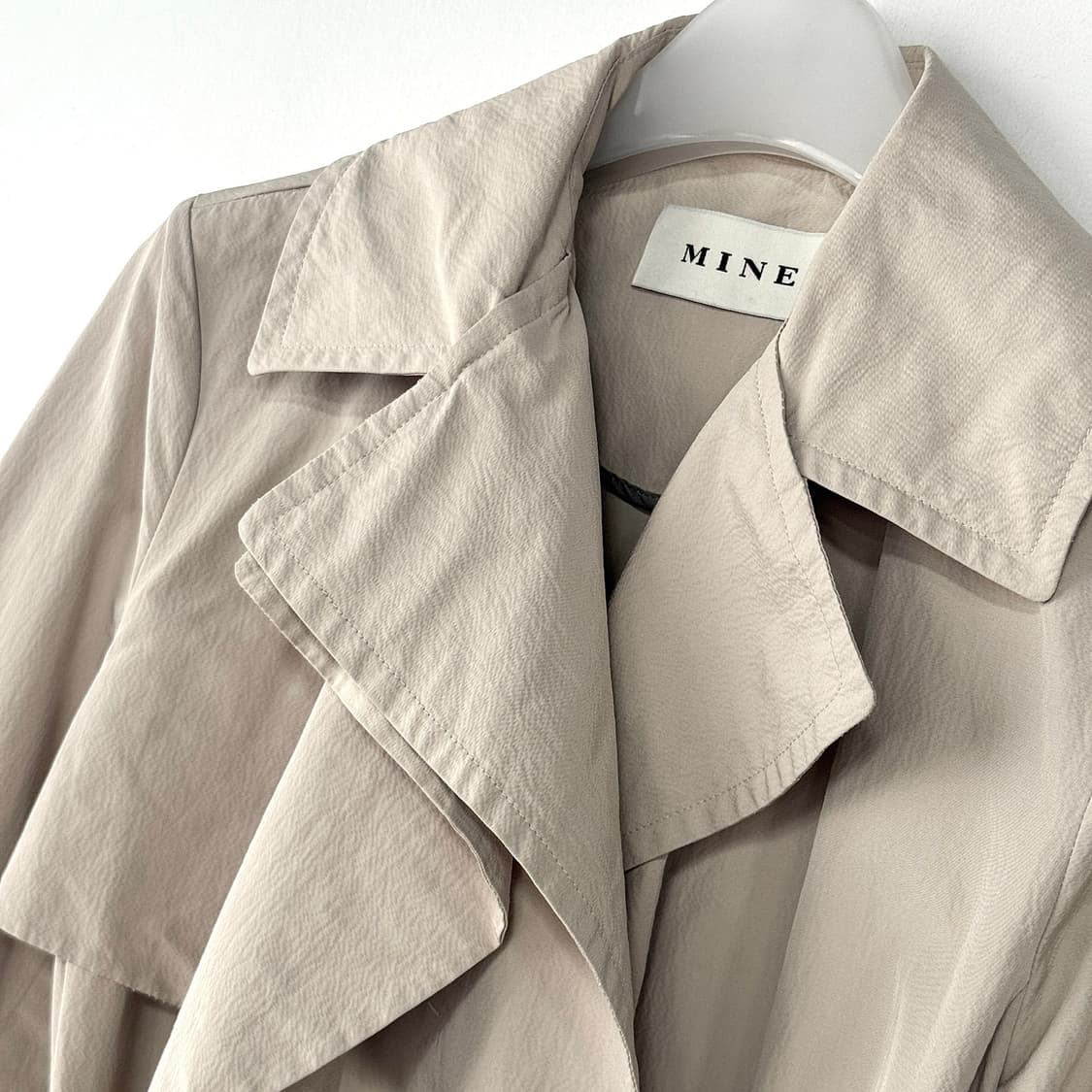 마인 MINE 레이어 라펠 트렌치 코트 상품이미지2