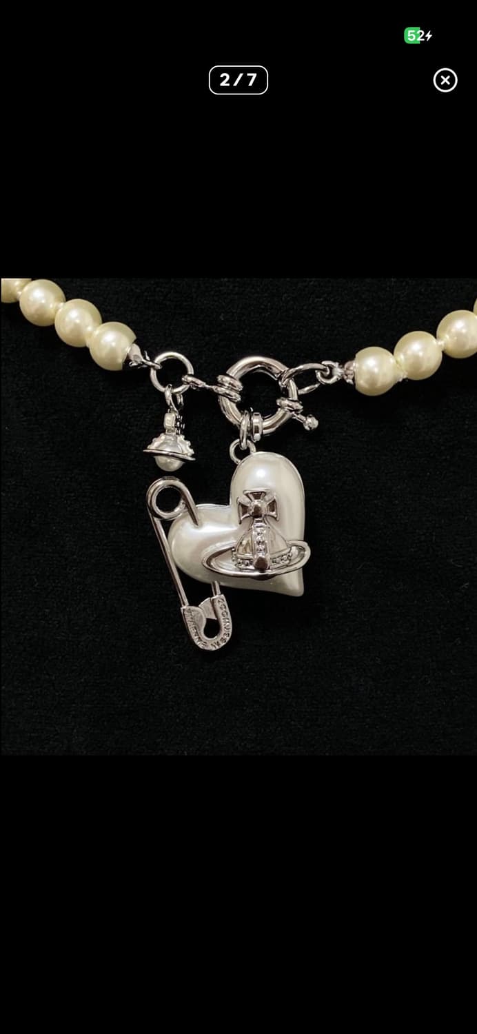 비비안웨스트우드 아카이브 오리에타 진주펄 초커 목걸이 상품이미지2