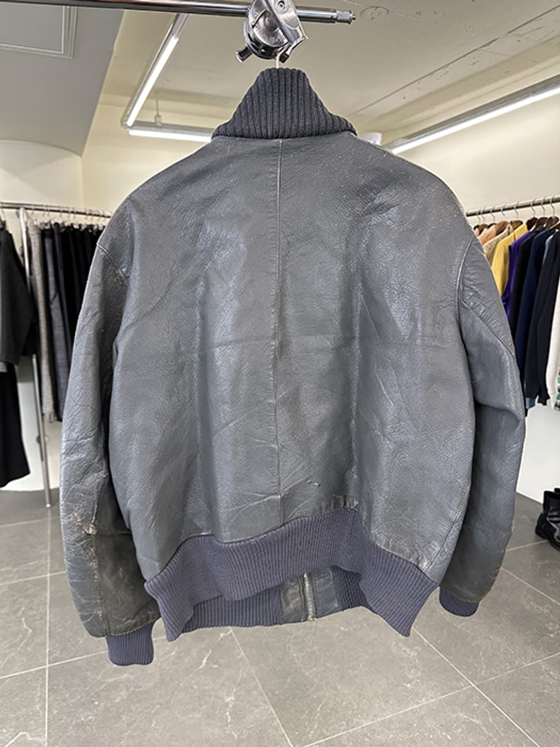 80'S GERMAN FLIGHT BOMBER_ goat skin (L) 상품이미지4