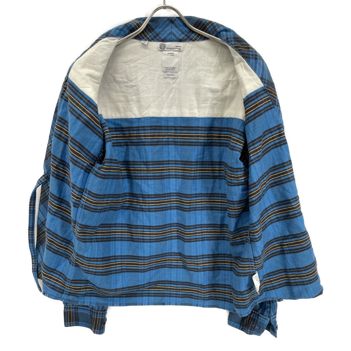 (3) 비즈빔 블루 체크 셔츠 자켓 상품이미지3