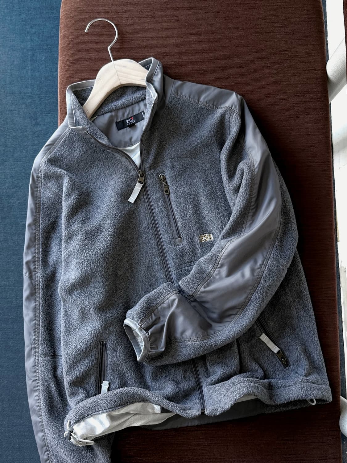 Fleece design zip blouson 상품이미지1