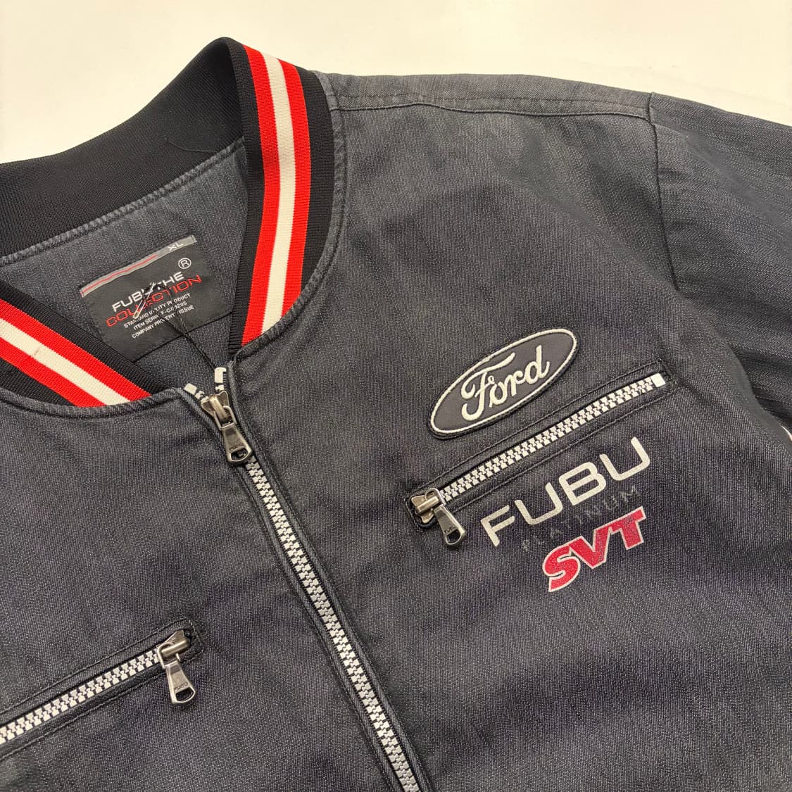 [XL] 00s FUBU 후부 머스탱 레이싱 자켓 점퍼 B232 상품이미지4