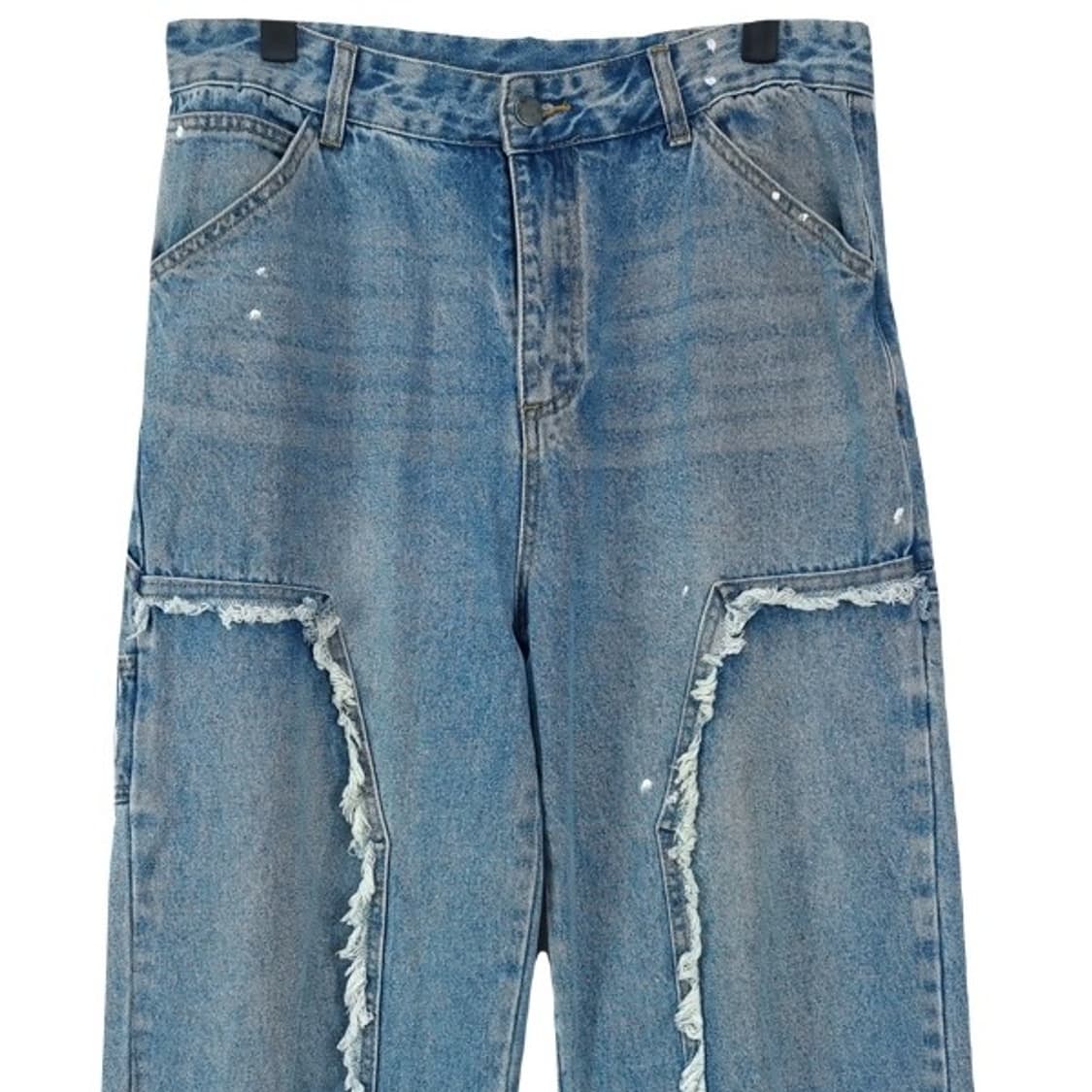 [파르티멘토] (새상품) 컷아웃 더블니 데님 워크 팬츠 M18892 상품이미지4