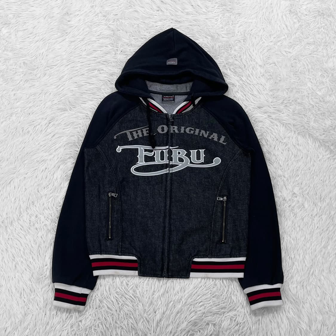 후부 Fubu y2k 데님 후드 자켓 상품이미지2