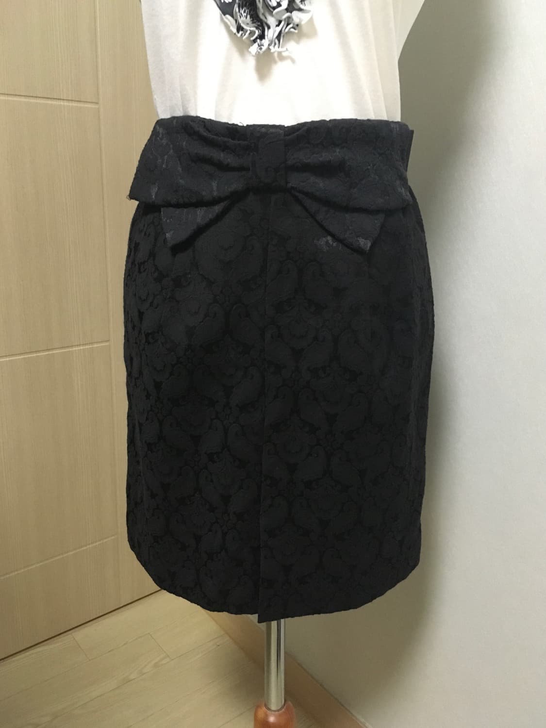 빈티지 왕리본 고딕 블랙 리본 로걀 스커트 리즈리사 갸루일브히메갸루 상품이미지4