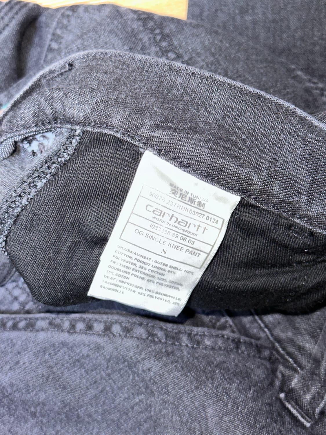 칼하트 OG single knee pant 상품이미지3