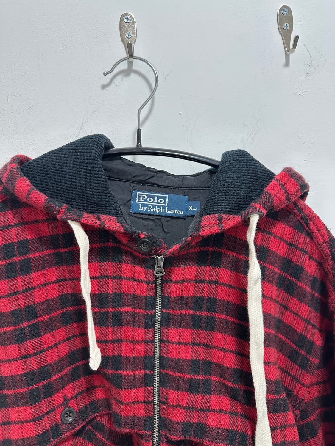 Polo Ralph Lauren red check hood jacket 상품이미지8