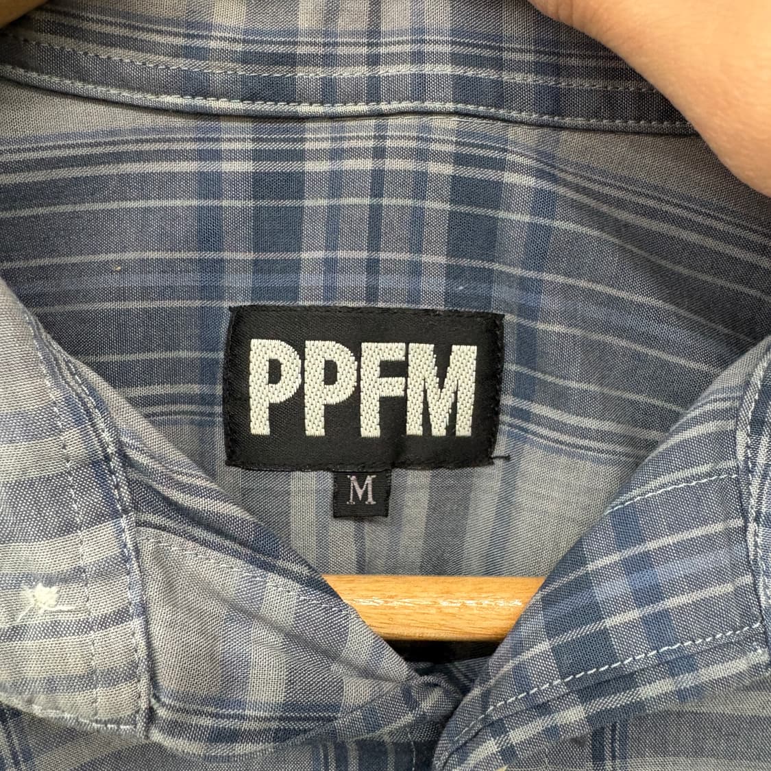 PPFM 빈티지 체크 셔츠 긴팔 남방 여성M 상품이미지2