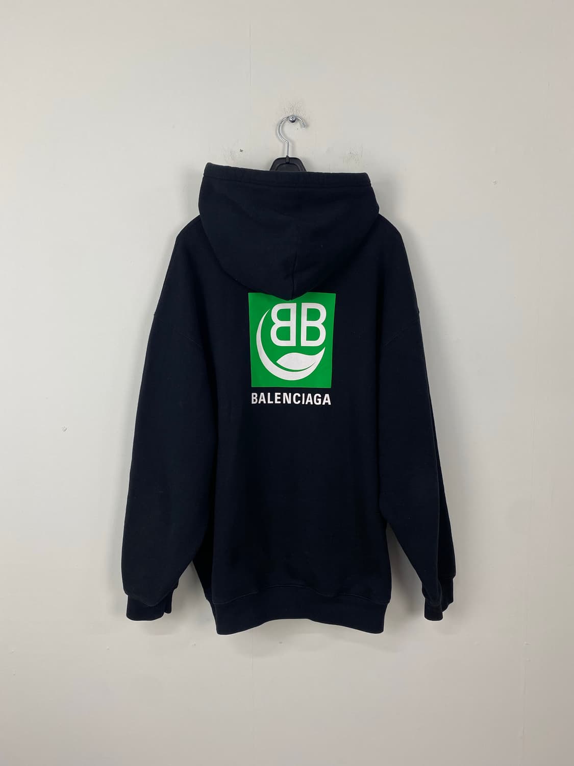 발렌시아가 그린 BB 백로고 후드티 XL <590> 상품이미지1