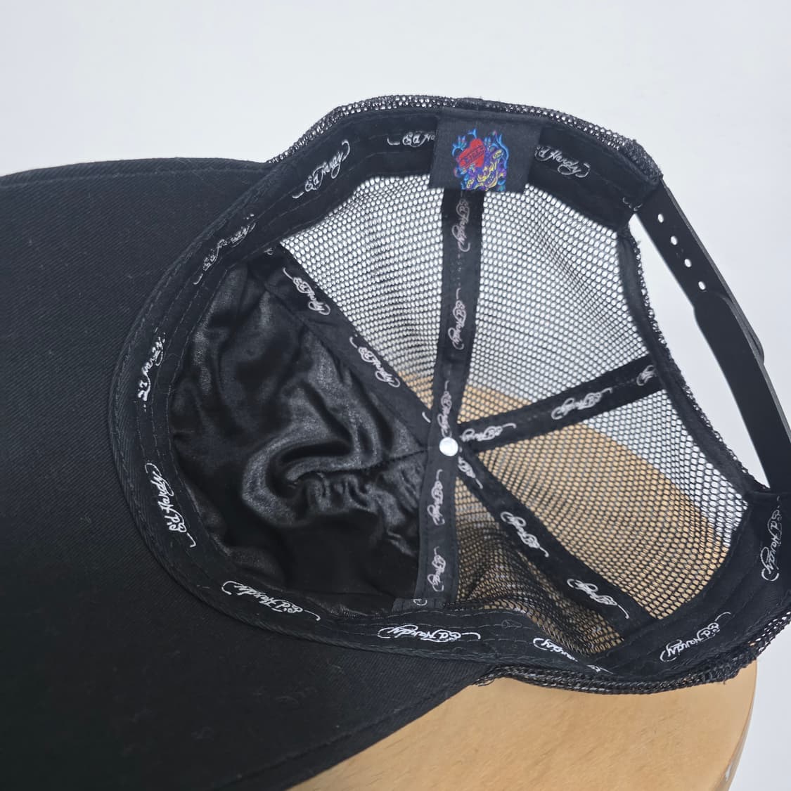 에드하디 y2k 블랙 스컬 해골 자수 볼캡 트러커 모자 상품이미지8