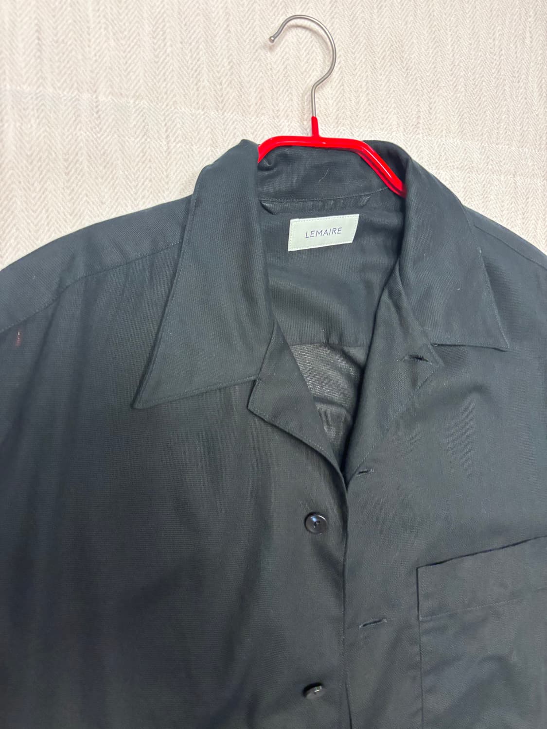 [XL]르메르 반팔 셔츠 블랙 상품이미지3