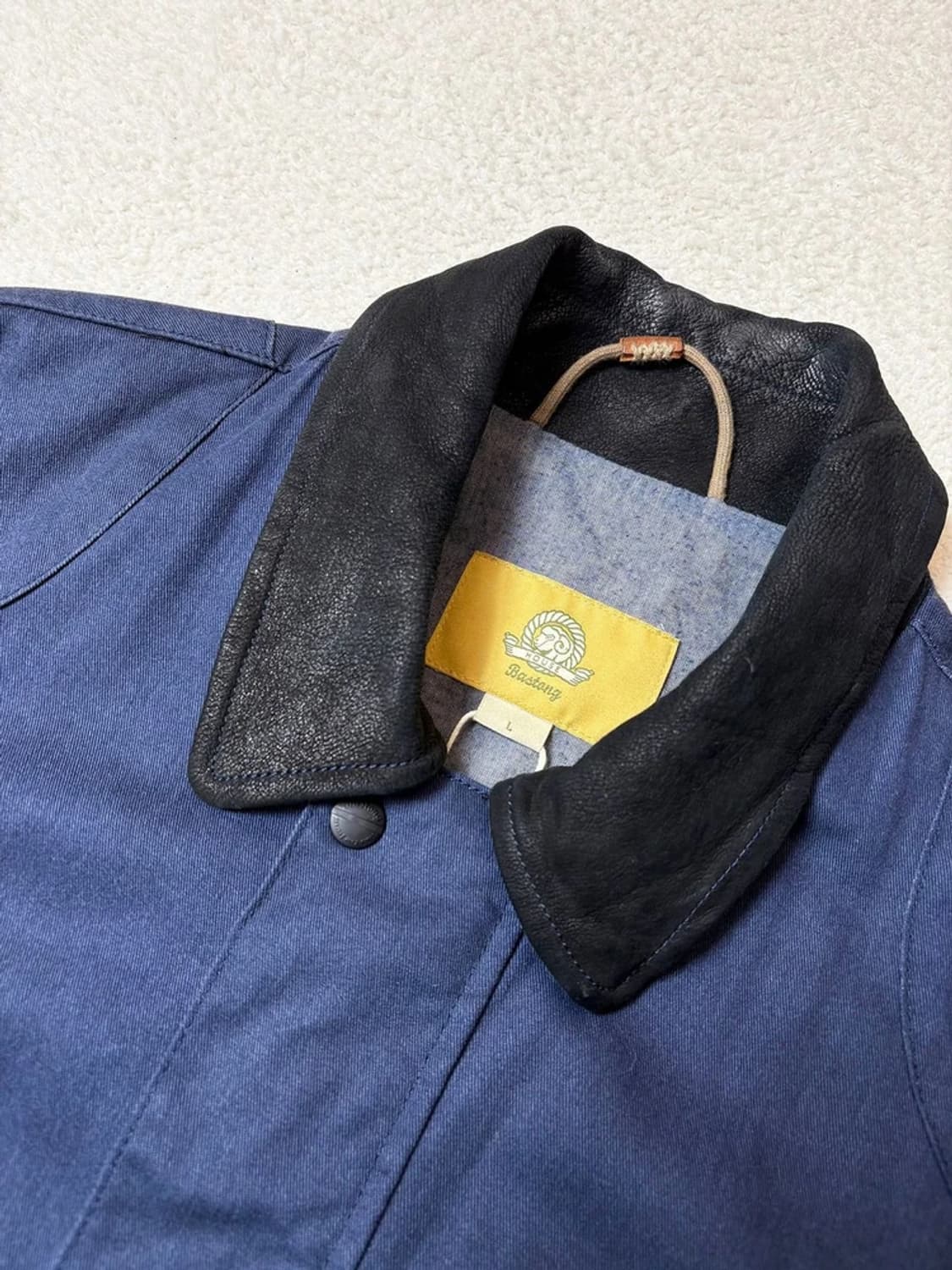 바스통 유틸리티 카라 배색 비데일 자켓 PN6609 상품이미지3