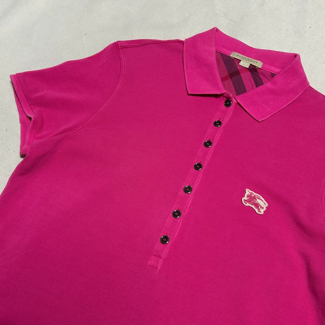 L 버버리 여성용 카라 반팔티 상품이미지1