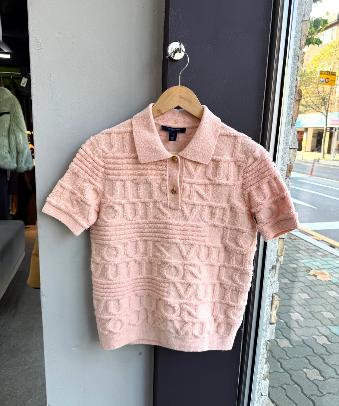 S/ 루이비통 텍스처 페리 폴로 니트 상품이미지3