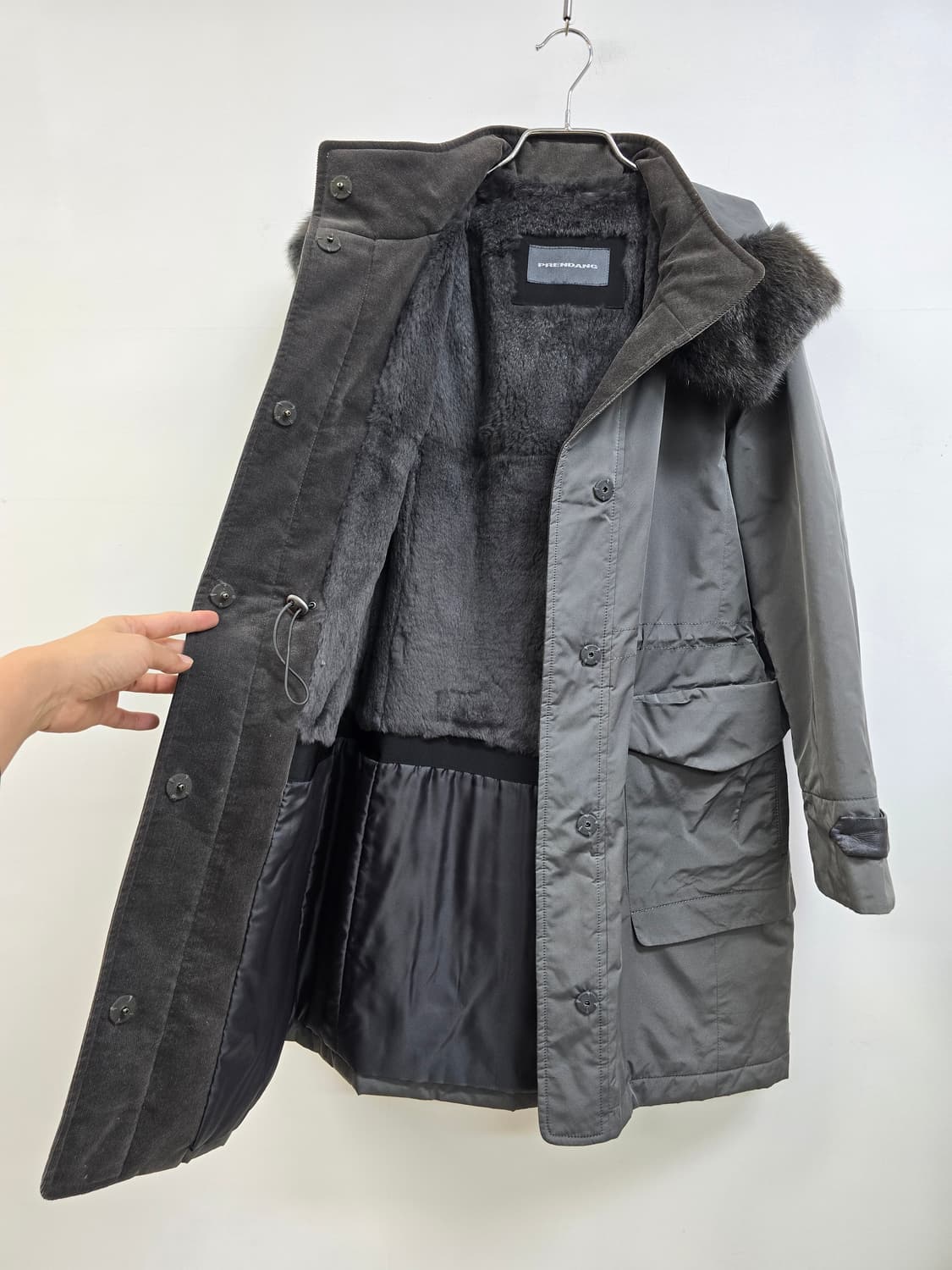 쁘렝땅 토끼털 안감 머스크렛퍼 패딩 상품이미지8