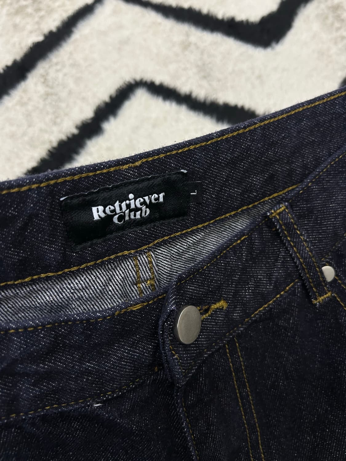 [L]리트리버클럽 Tomboy 와이드 카펜더 데님팬츠/진청 상품이미지5