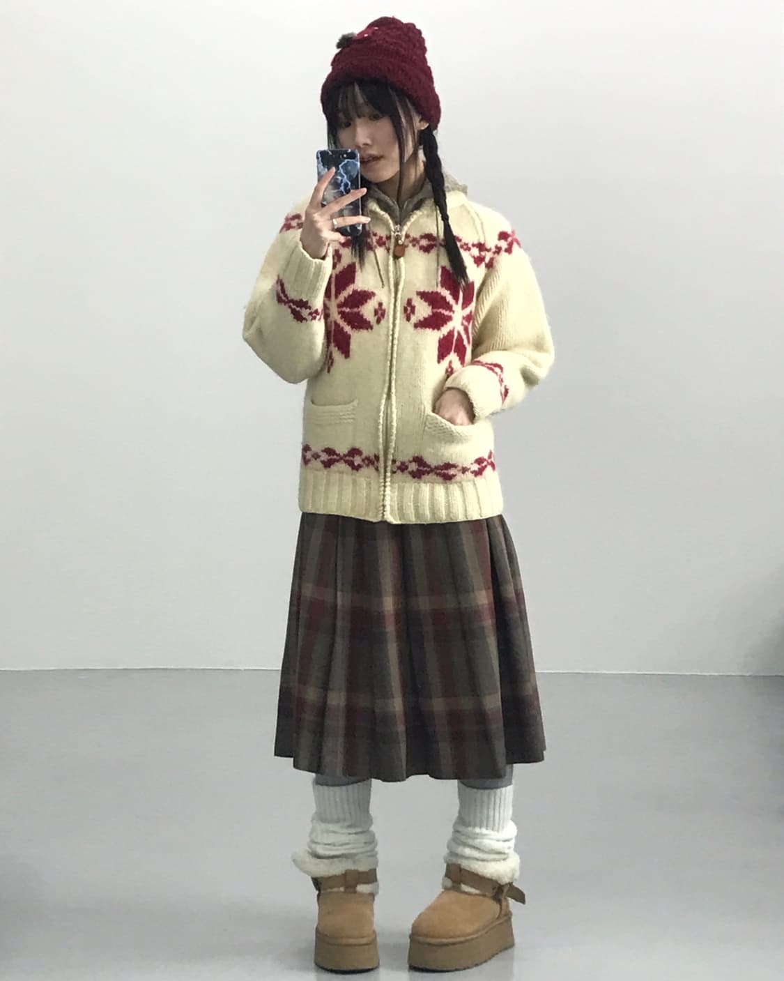 Mps Wool Nordic Shawl Collar Cardigan 상품이미지3