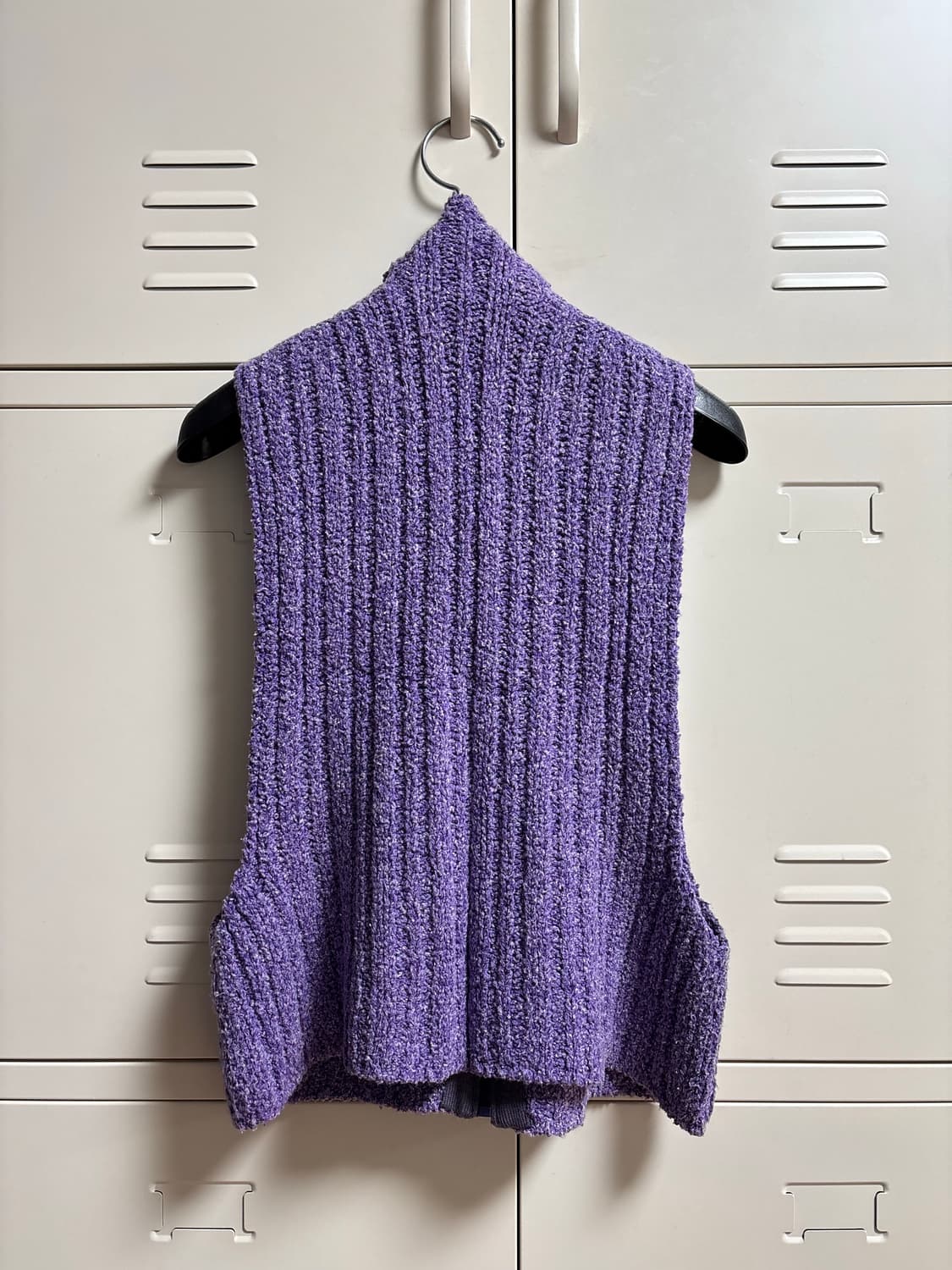 OPEN YY 보라색 니트 집업 베스트 + 볼레로 세트 상품이미지7