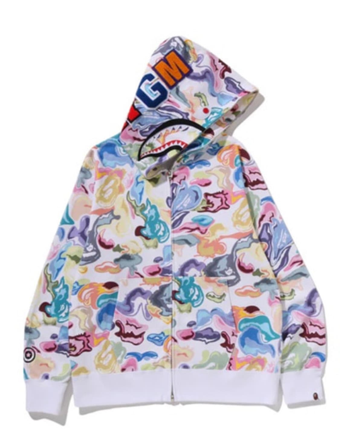 베이프 아트 카모 후드집업 상품이미지1