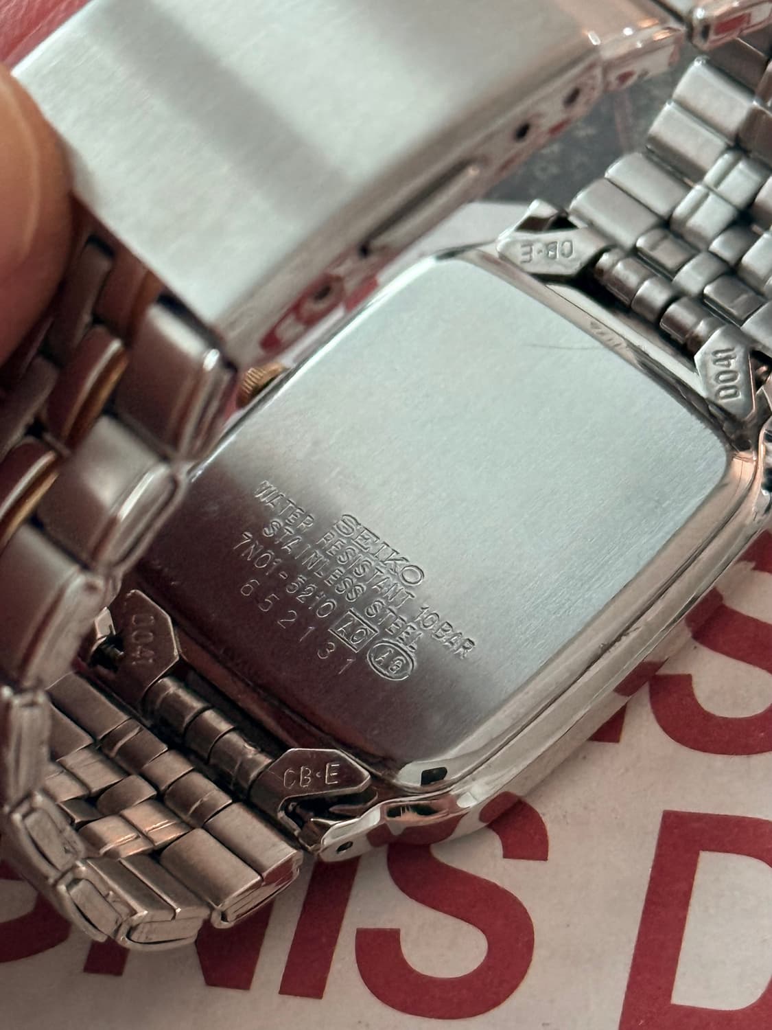 Seiko 세이코 SPRIT 콤비 스퀘어 쿼츠 상품이미지4