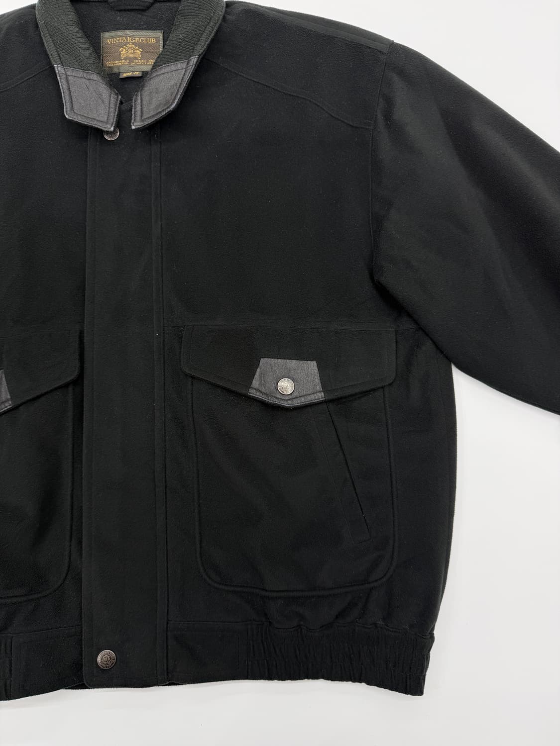 VINTAGE CLUB 울 블렌드 집업 자켓 상품이미지4