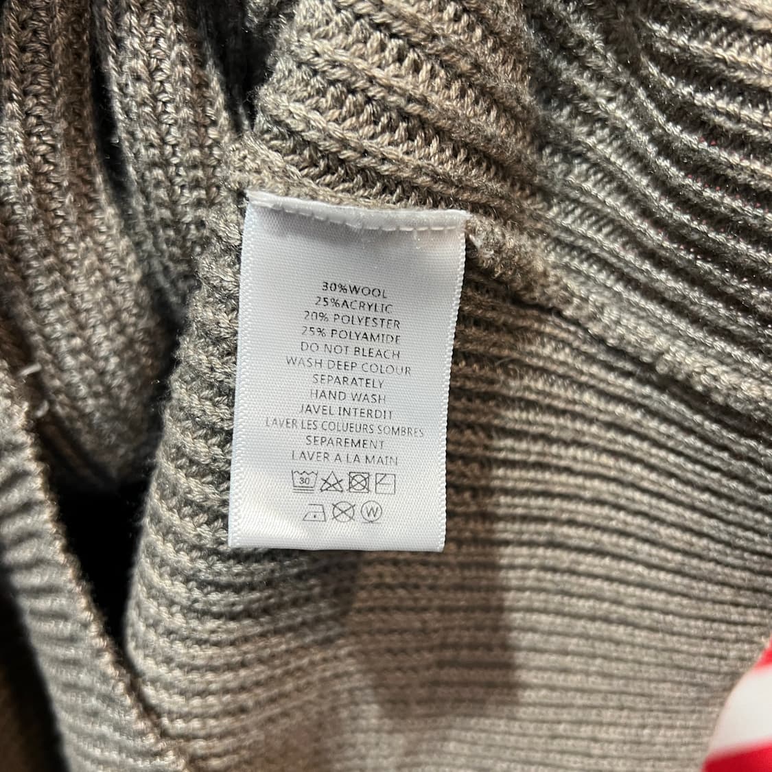 연브라운 니트 집업 상품이미지4