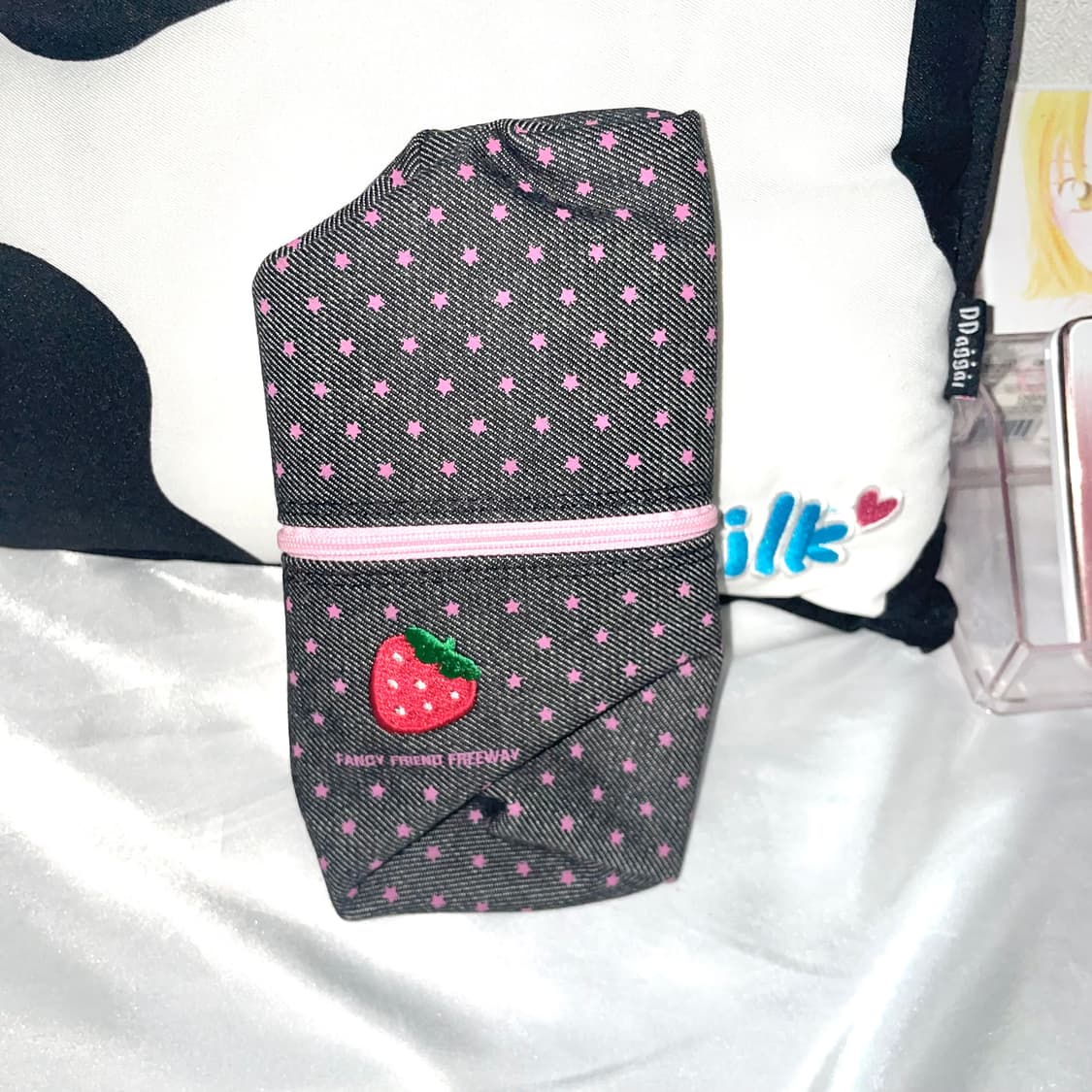 고전) 딸기 폴더블 펜슬 파우치 상품이미지2