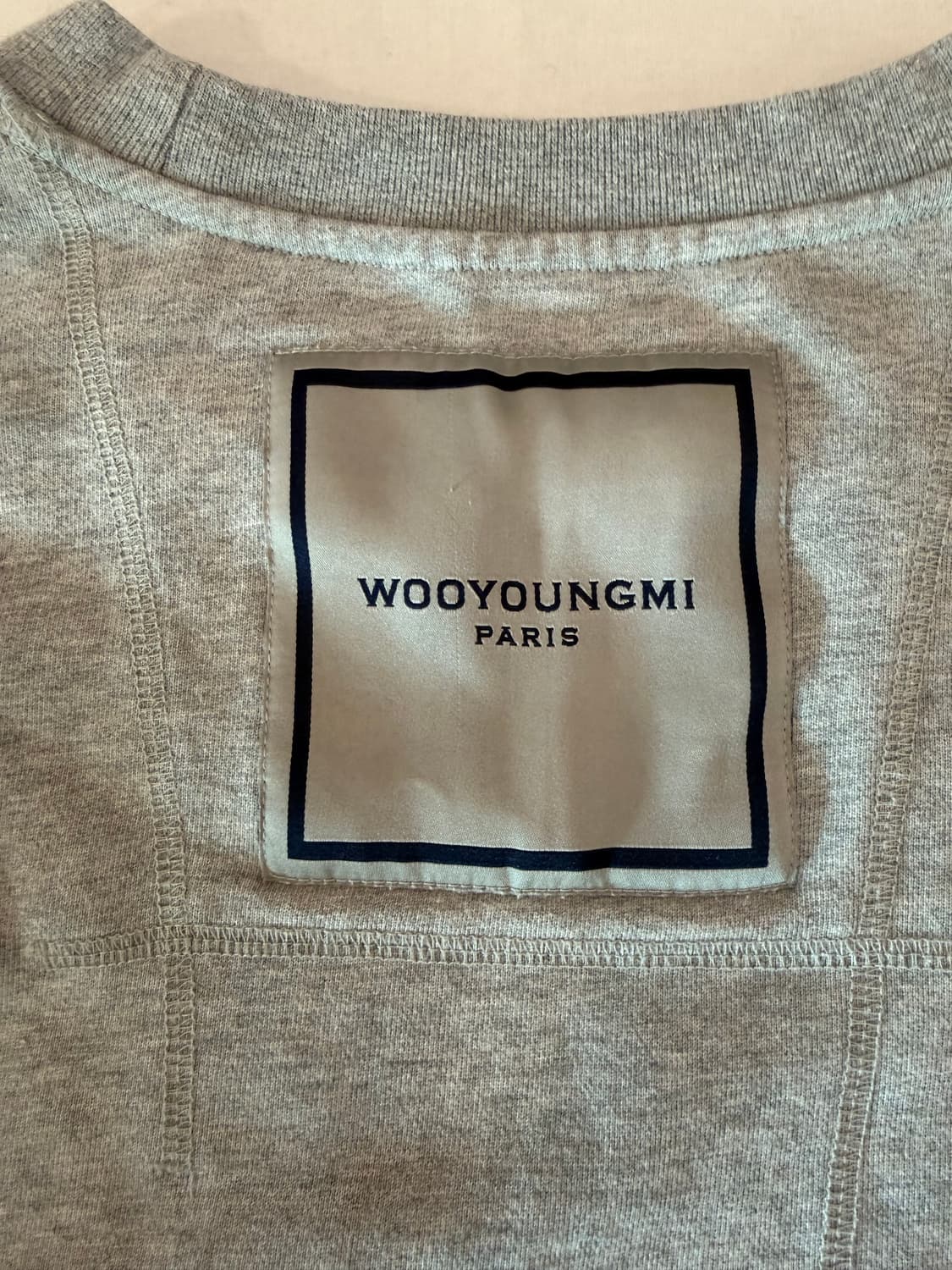 21ss 우영미 백로고 맨투맨 스웻셔츠 그레이 상품이미지5