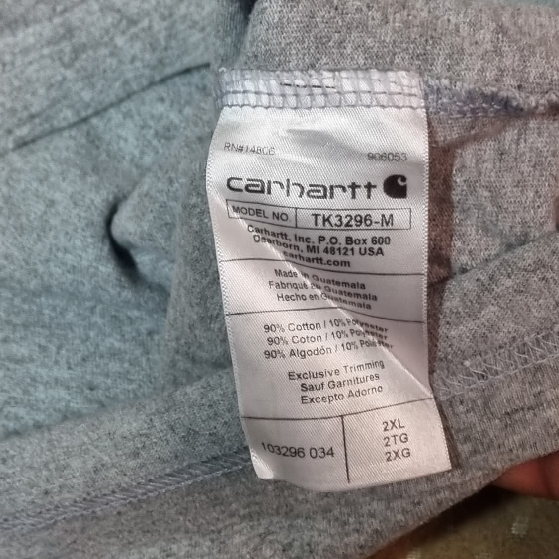 (2XL) 칼하트 오버핏 반팔티 상품이미지4