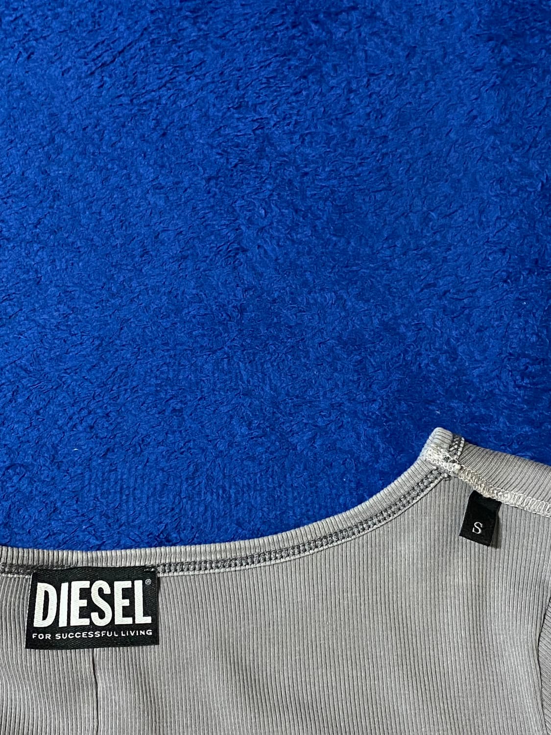 Diesel 디젤 그레이 로고 크롭탑 반팔 S 상품이미지7