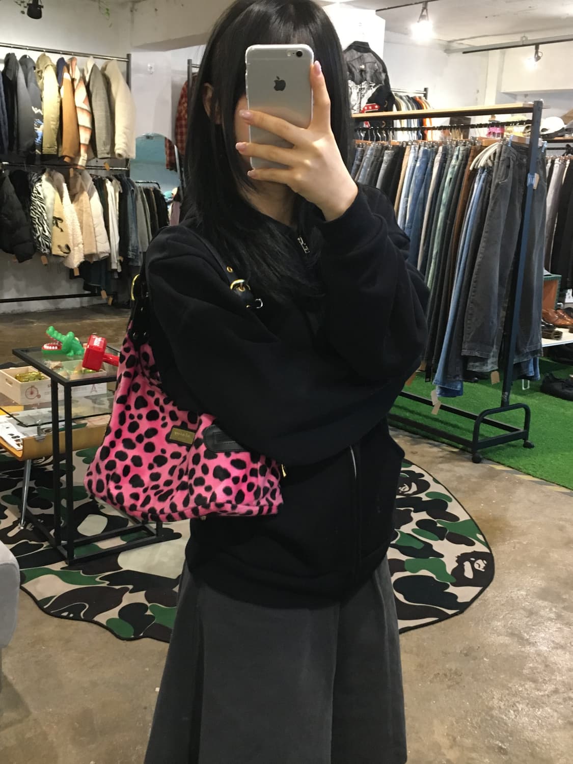 씻을리 핑크 치타 숄더백 상품이미지4