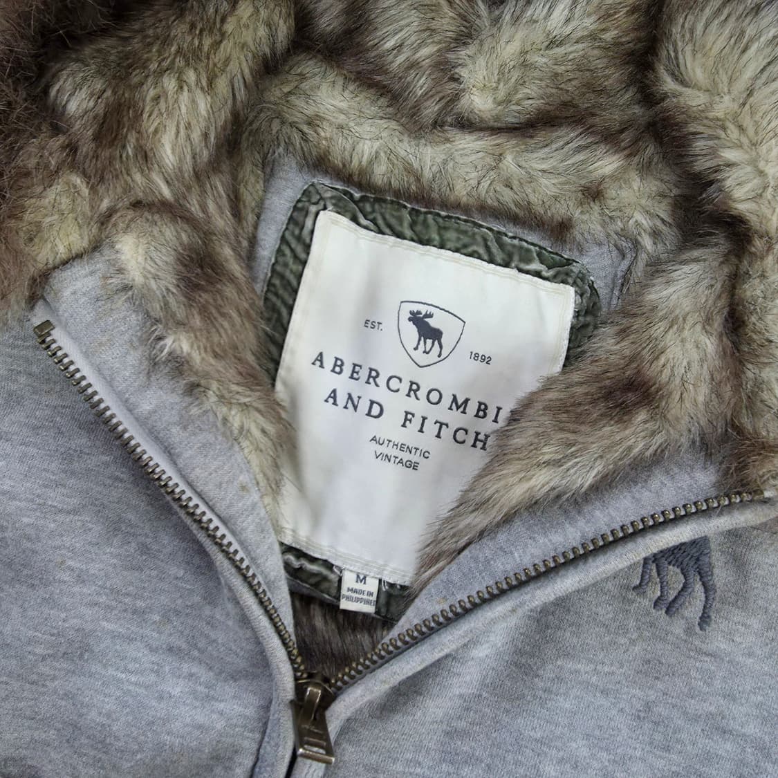 [M] 아베크롬비 여성 울프죠 투웨이 후드 집업 자켓 1229J 상품이미지2