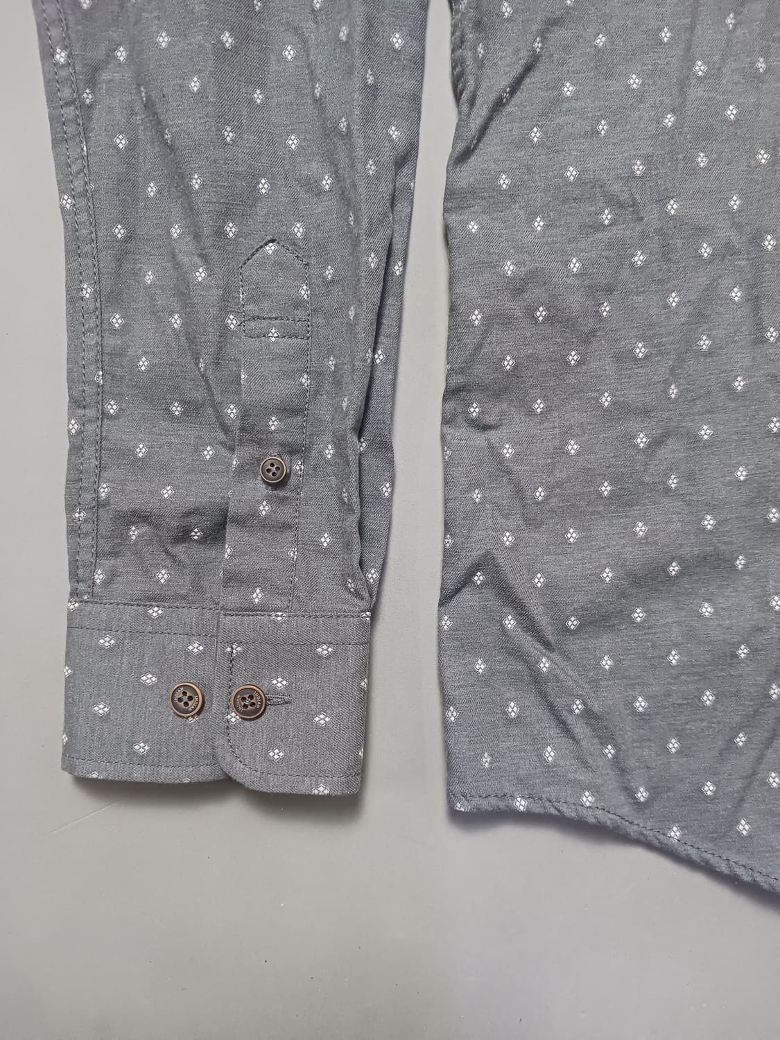 [110] 인디안 블루 캐쥬얼 패턴 버튼다운 셔츠 상품이미지4